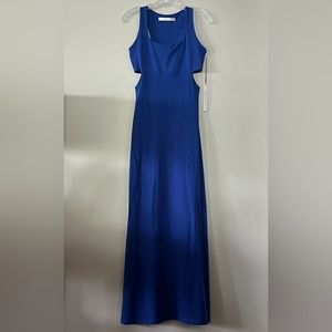 SUSANA MONACO Royal Blue Cut-out Maxi Dress - SZ S
